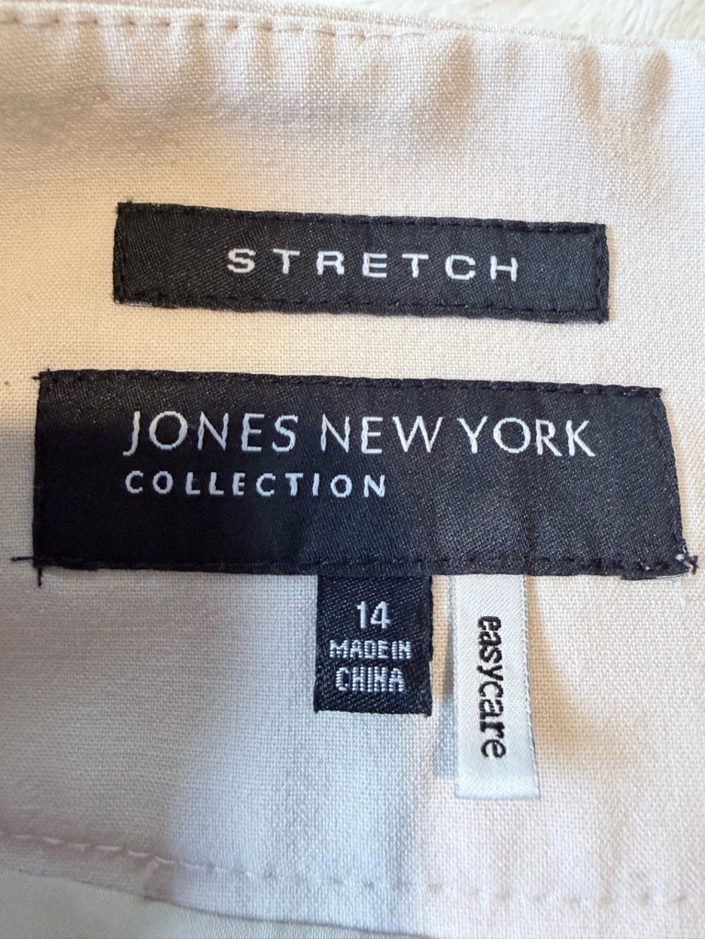 Jones New York Cream A-Line Skirt with Pleats Size 14 - Picture 4 of 11